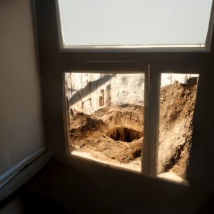 Ondergraven en onderschoeiien van een gebouw - stabiliteit