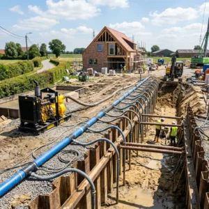 Grondwater bemaling op een bouwwerf volgens de nieuwe VMM-richtlijnen bemalingen
