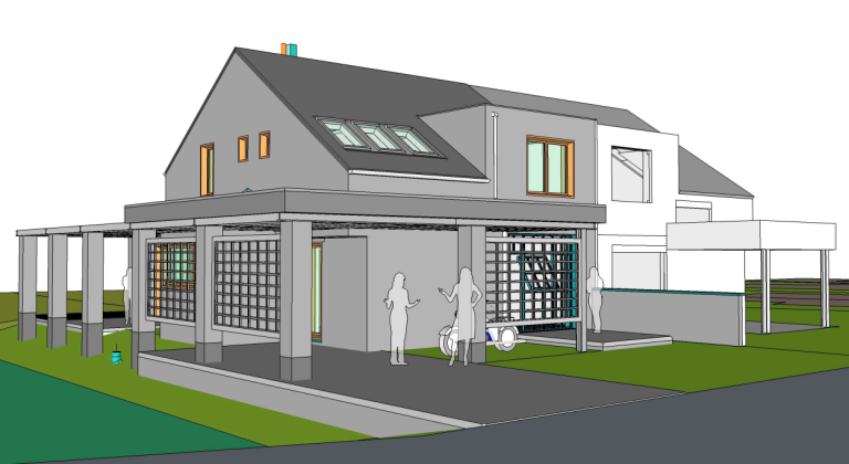 3D filmpje van nieuwbouw woning in sketchup