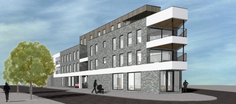 17 appartementen met feestzaal en café